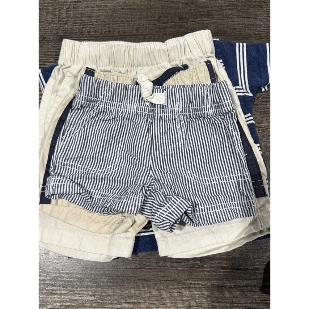 Carter's Nautica Shorts Tee Bundle Boys 3-6M Multi Casual Sporty
